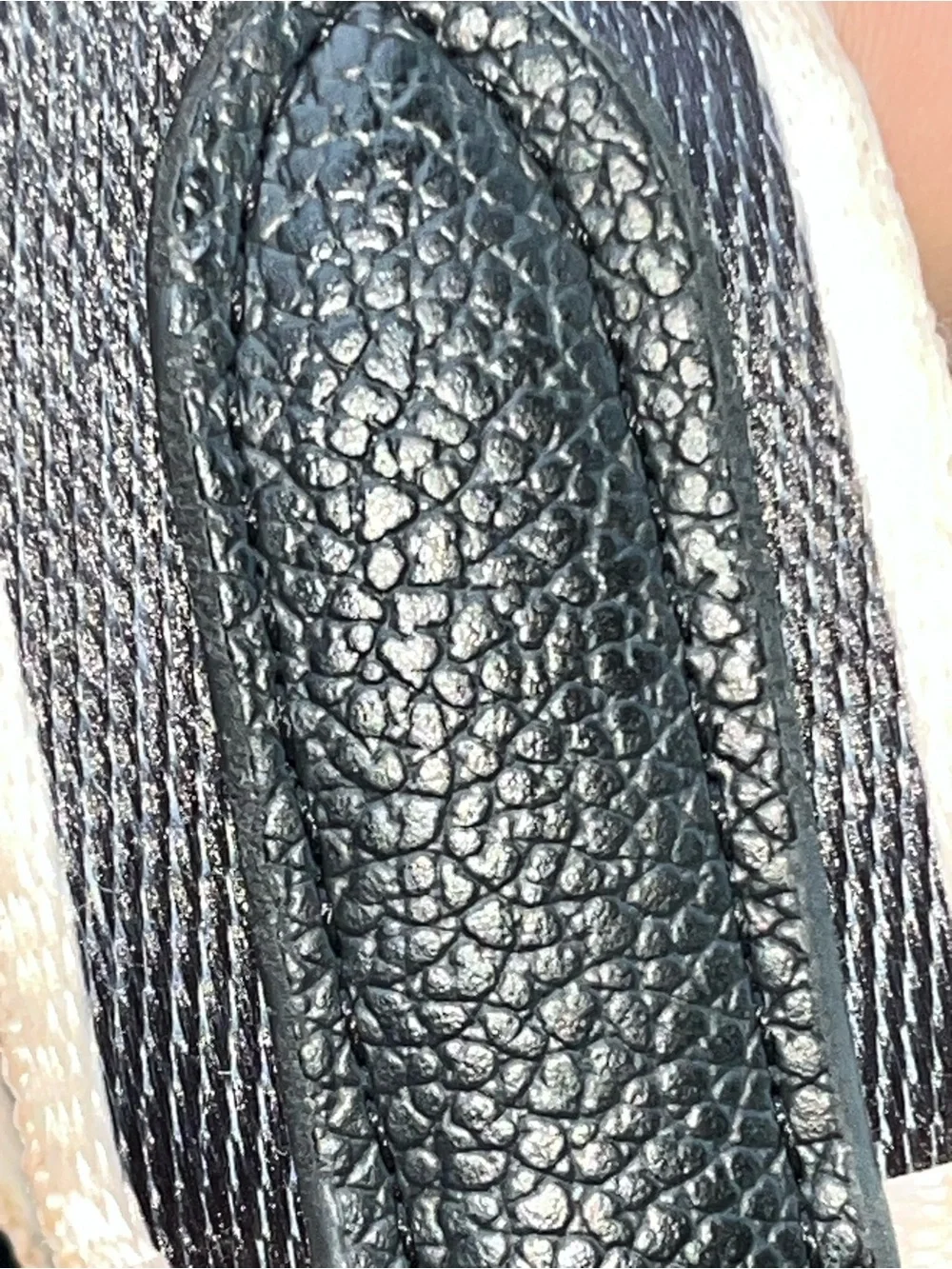 Louis Vuitton Black Embossed Monogram Crossbody Saddle Bag